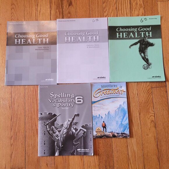 Abeka 6 Health Spelling Adventures Greatness Reader Answer Key Test Book Home Sc - Picture 1 of 8